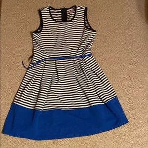 Girls striped dress size 20 1/2 plus
